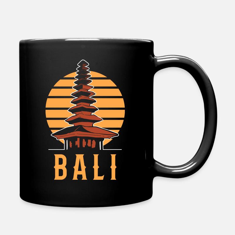 Bali Indonesien - Tasse einfarbig - Schwarz