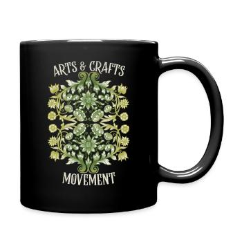 Art Nouveau, design vintage vers 1900 - Mug uni - noir - Droite