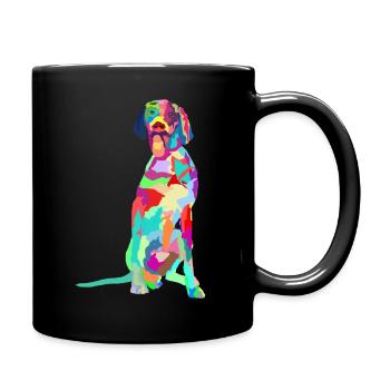 German Shorthair Pointer Funny | Gift GSP DAD - Full Colour Mug - black - Right