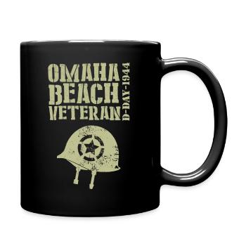 Vétéran d’hérmet de plage d’Omaha - Mug uni - noir - Droite