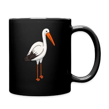 Storch - Tasse einfarbig - Schwarz - Rechts