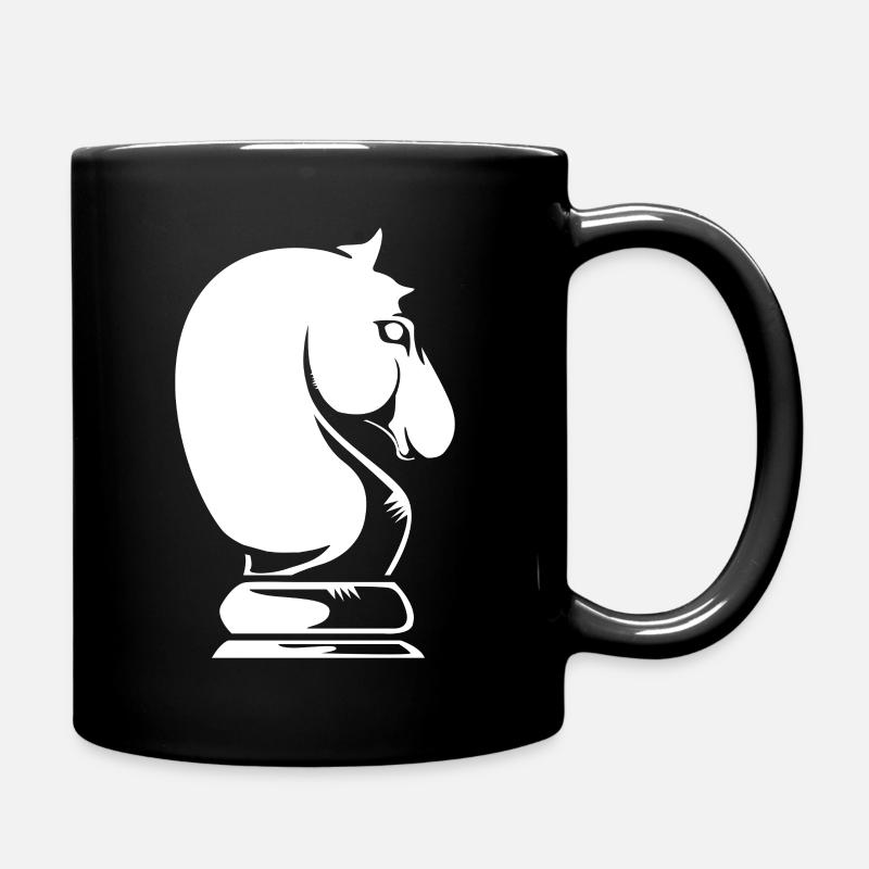 Échecs échecs cavaliers - Mug uni - noir