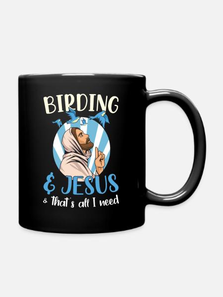 Birding Spruch für einen Ornithologen - Mug uni - noir