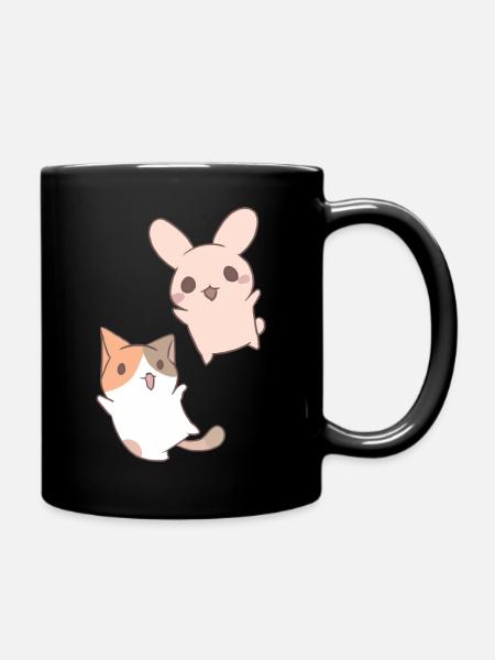 T shirt humour de mignon petit créatures d amour - Mug uni - noir