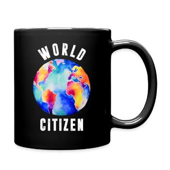 Graphique World Citizen - Mug uni - noir - Droite