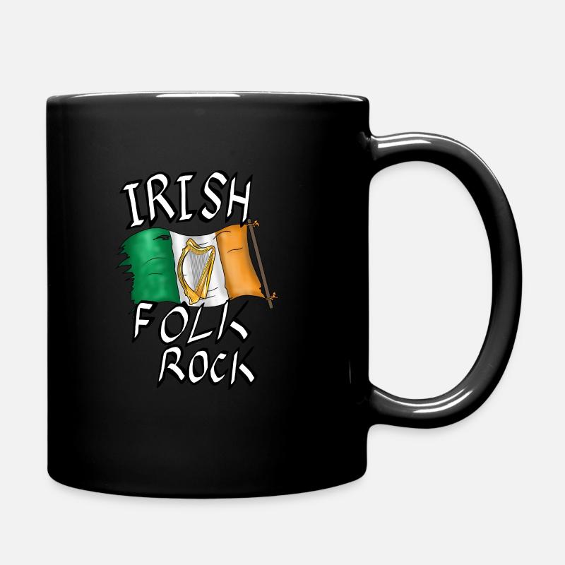 Irish Folk Rock - Full Colour Mug - black