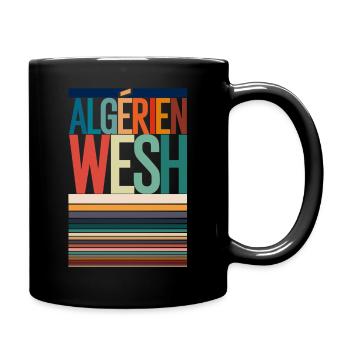 Algérien wesh - Mug uni - noir - Droite