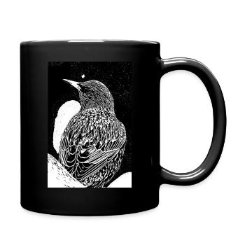 oiseau - Mug uni - noir - Droite