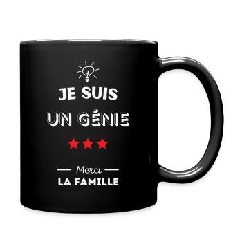 Je suis un génie - Mug uni - noir - Droite