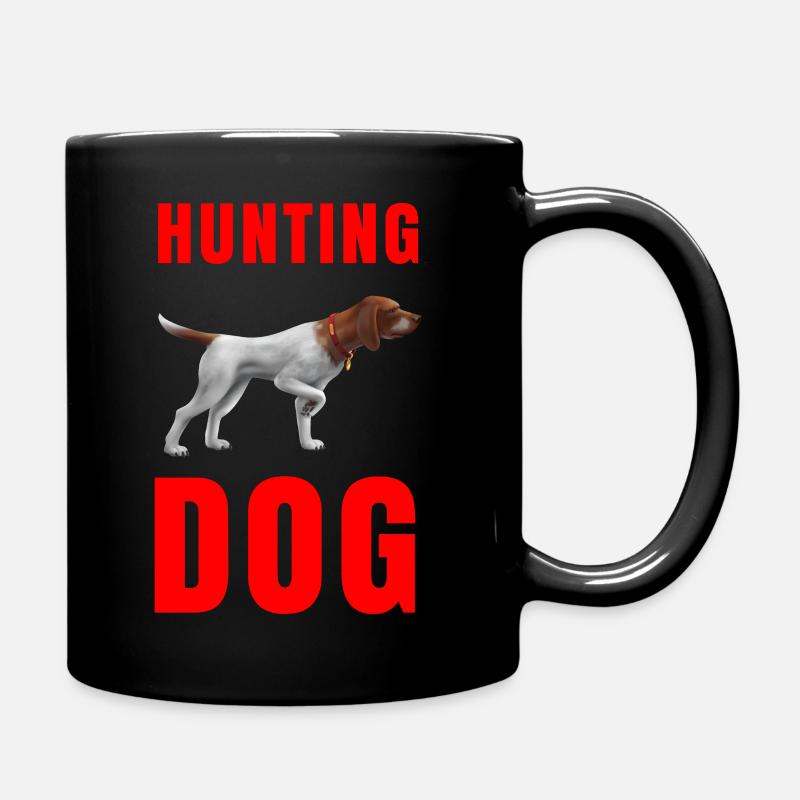 Jagdhund - Jagdhund im Stillstand - Tasse einfarbig - Schwarz