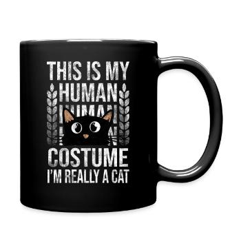 This Is My Human Costume Im Really a Cat - Mug uni - noir - Droite
