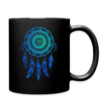Traumfänger - Tasse einfarbig - Schwarz - Rechts