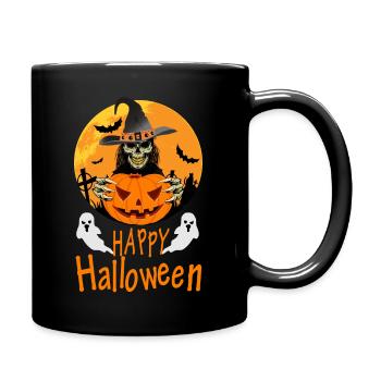 Frohes Halloween 2022 Halloween - Tasse einfarbig - Schwarz - Rechts