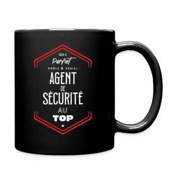 Agent de sécurité parfait et au top - Mug uni - noir - Droite