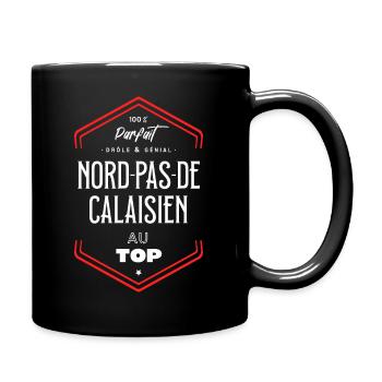 Nord pas de calaisien parfait et au top - Mug uni - noir - Droite