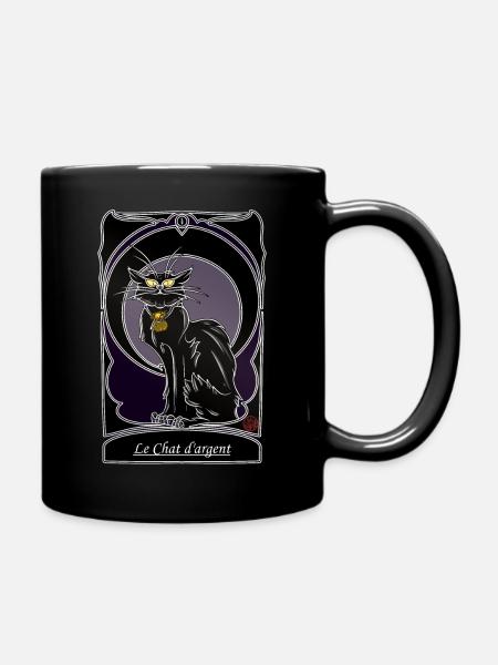 Chat d'argent folklore Bretagne Gascogne Provence - Mug uni - noir