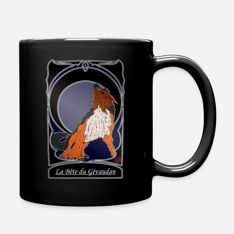 La Bete du Gevaudan - folklore Lozere Ardeche - Mug uni - noir