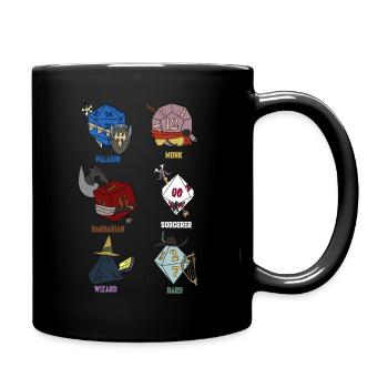 Adventure RPG Dice Fantasy Gift - Full Colour Mug - black - Right