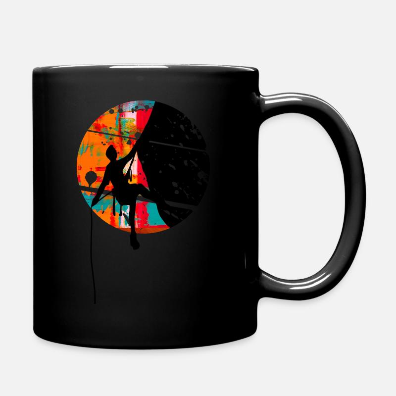 Climbing Free Time Gift Climber - Full Colour Mug - black