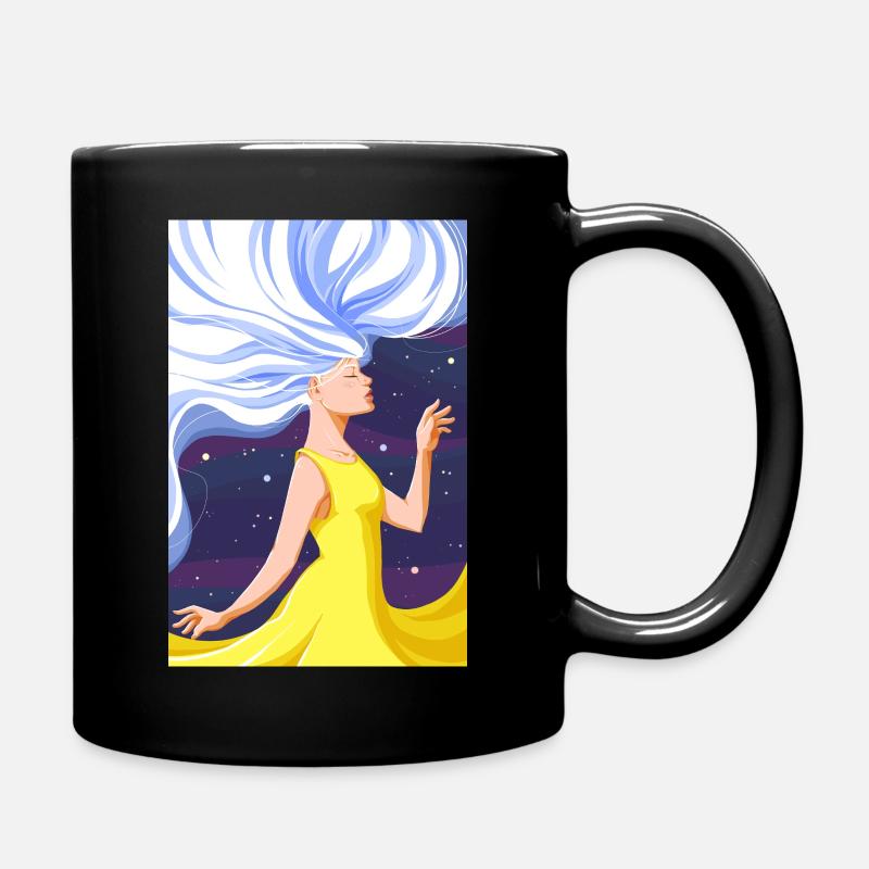 Mme | Déesse dans l’espace - Mug uni - noir