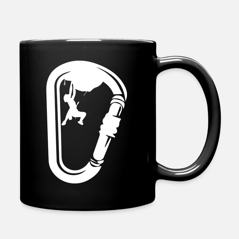 Bouldering Climbing Climbing - Full Colour Mug - black