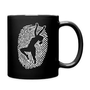 Bouldering Kletterer Klettern Climber Damen - Tasse einfarbig - Schwarz - Rechts