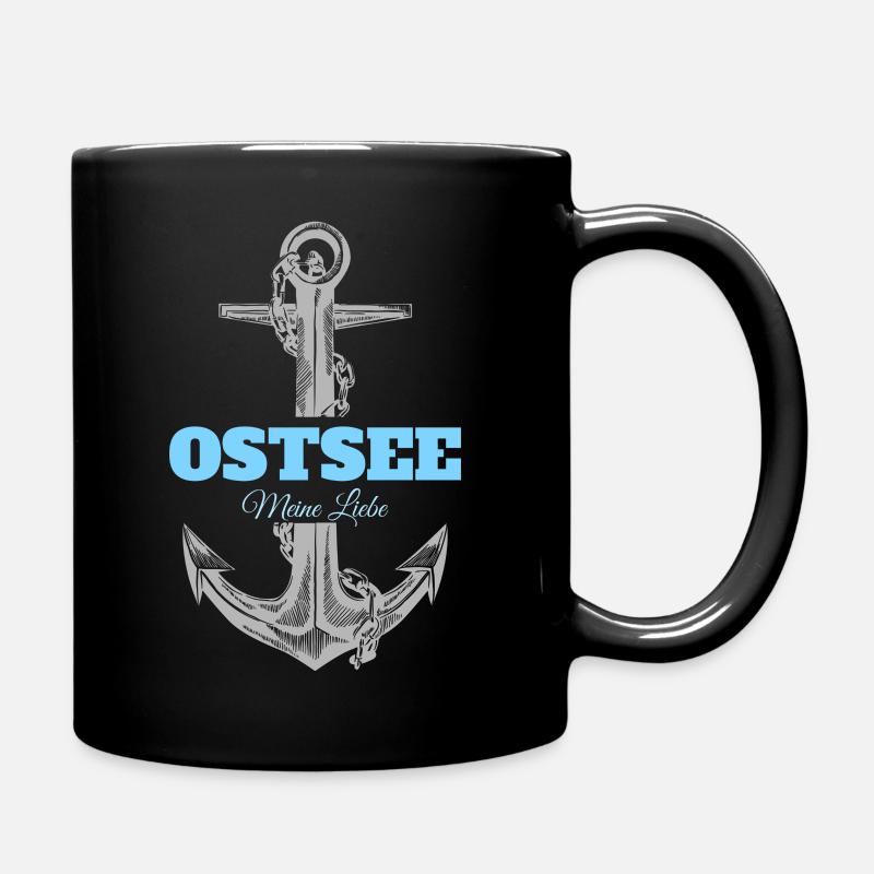 Ostsee meine Liebe - Tasse einfarbig - Schwarz