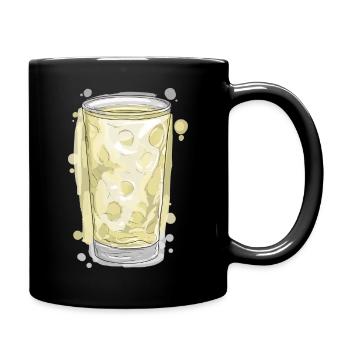 Rieslingschorle - Tasse einfarbig - Schwarz - Rechts