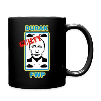 Anti Putin / Support Ukraine / Fuck Putin - Tasse einfarbig - Schwarz - Rechts