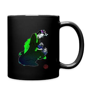 Bijinga cérémonie du thé et robot humanoide - Mug uni - noir - Droite