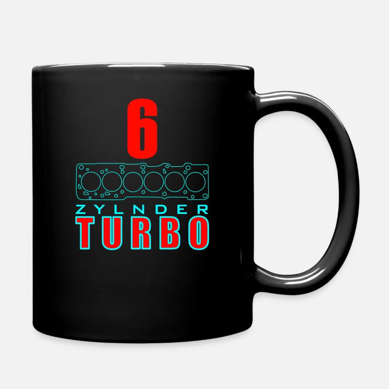 6 Zylinder Turbo1 - Tasse einfarbig - Schwarz