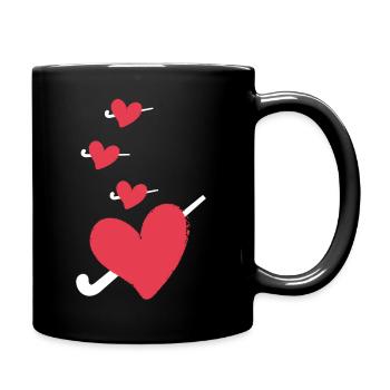 hockey sur gazon hockey hockey passion hockey sur gazon - Mug uni - noir - Droite