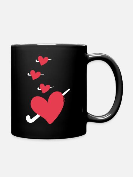 hockey sur gazon hockey hockey passion hockey sur gazon - Mug uni - noir