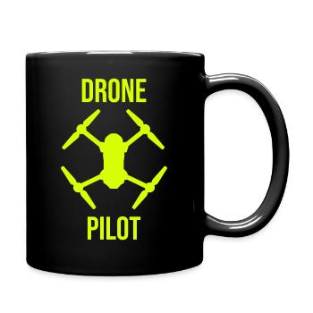 Drone Pilot Drohnen Shirt - Full Colour Mug - black - Right