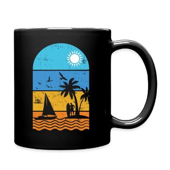 Little Island Chemise Unisexe Vintage Bro’s Design - Mug uni - noir - Droite