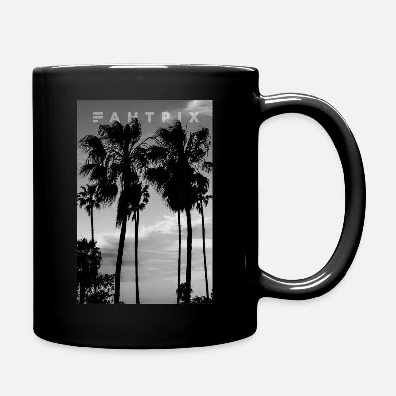 Palms to the sky - Tasse einfarbig - Schwarz