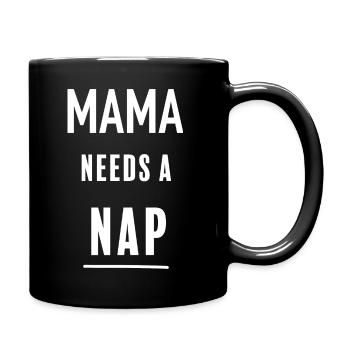 Maman a besoin d’une sieste - Mug uni - noir - Droite