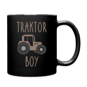 Traktor Boy - Tasse einfarbig - Schwarz - Rechts
