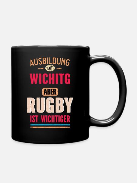 Funny Sayings Design Rugby Sport Cool Saying - Full Colour Mug - black