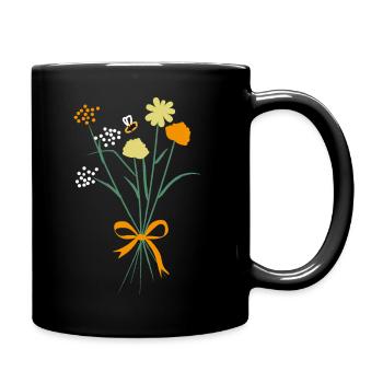 Bouquet Of Wildflowers - Full Colour Mug - black - Right