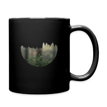 wandern - Tasse einfarbig - Schwarz - Rechts