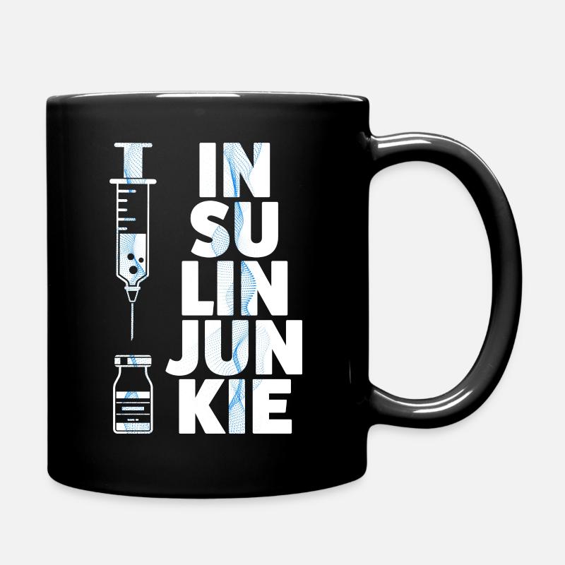 Insulin Junkie - Tasse einfarbig - Schwarz
