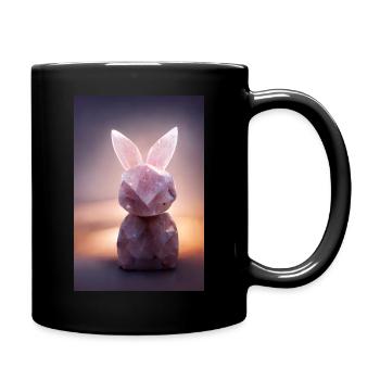 Quartz rabbit - Full Colour Mug - black - Right