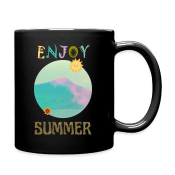 ENJOY SUMMER - Full Colour Mug - black - Right