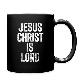 jesus christ is lord - Full Colour Mug - black - Right