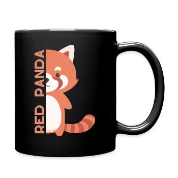 Red panda - Mug uni - noir - Droite