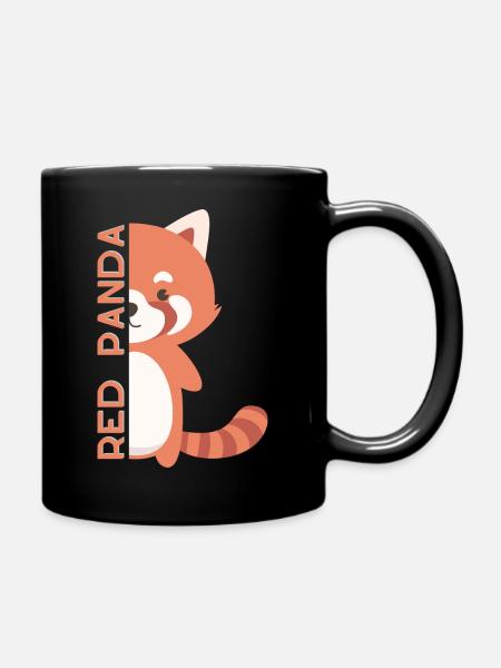Red panda - Mug uni - noir