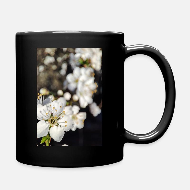 Blüte - Tasse einfarbig - Schwarz
