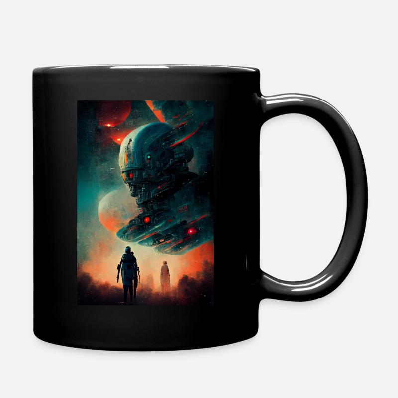 Affiche de film Rétro Science Fiction - Mug uni - noir