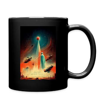 Affiche de film Rétro Science Fiction - Mug uni - noir - Droite